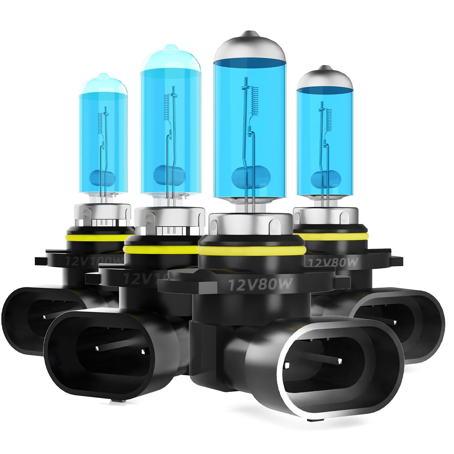 DMEPUGI Headlight Bulbs Fit For Chrysler 300 2005-2010, 9005 9006 High Low Beam Combo, Super Bright 5500K White Light High Performance Halogen Light