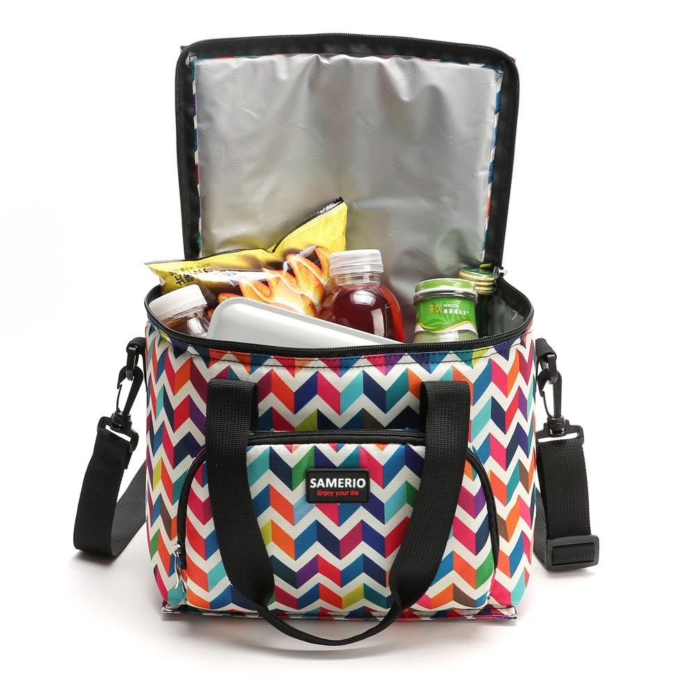Sac Isotherme à Repas Grande Capacité Lunch Bag pour Femmes Hommes Jeunesse Adulte Réutilisable Isolé Lunch Box Sac pour Voyage Camping Pique-Nique Travail Bureau Hôpital