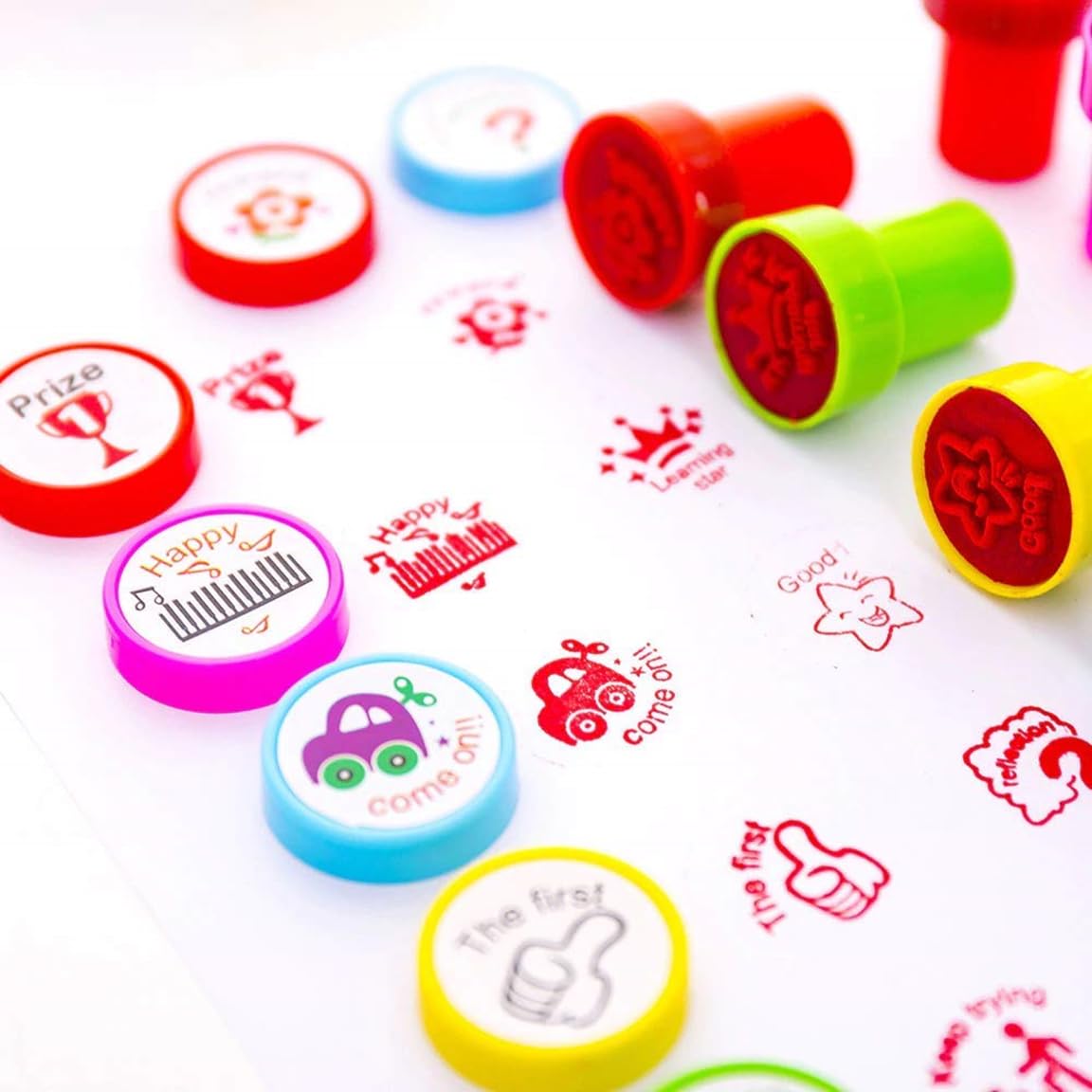 Lucid…We Build Relations Self Inking Stamps for Kids. Emoji, Motivation and rewarding Stamps. Artist in Every Home Art & Craft. Kids Birthday Return Gift with Complimentary Gift Wrap-(Pack of 40 Pcs)