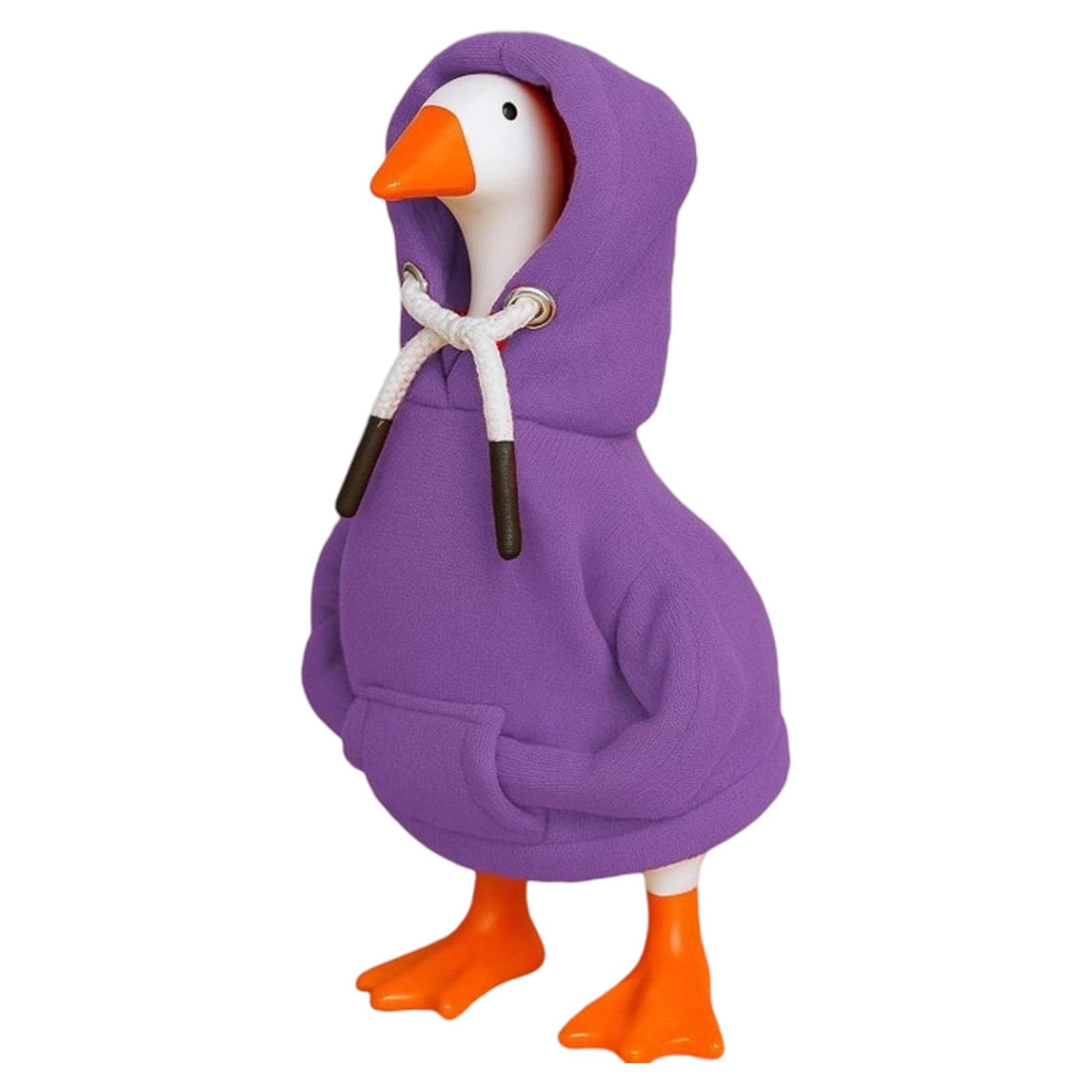 Porch Gooses Outfit Hoodies Lawns Gooses Costume Yard Geese Statue Clothes for Outdoor Patio Yards Lawns Art Decorations Gooses Costume