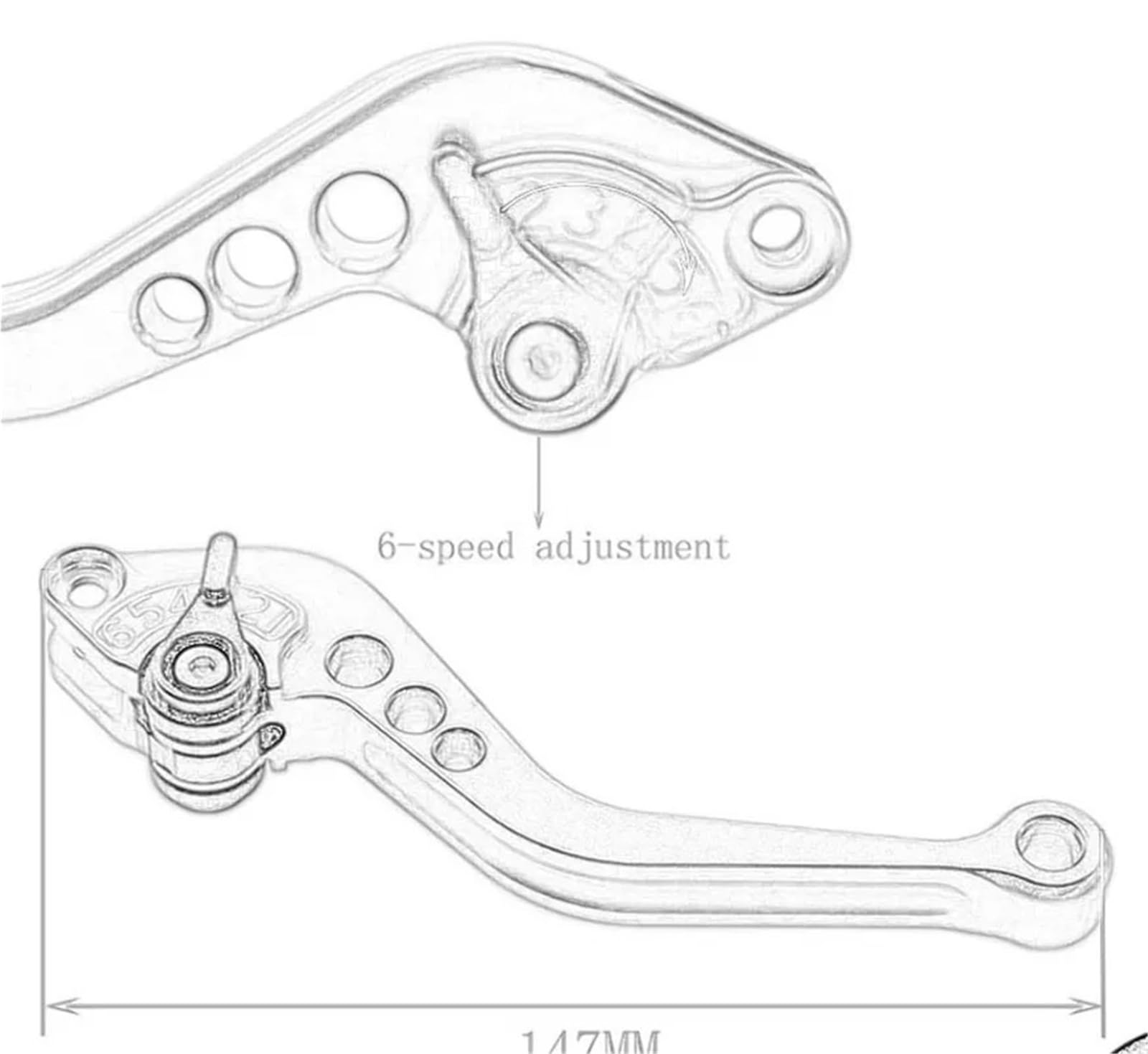 dźwignia sprzęgła Pasuje do Honda CNC regulowane dźwignie sprzęgła hamulca motocyklowego CBR600 F2/F3/F4i/CBR900RR/VTX1300/Hornet NC700 S/X(Red)