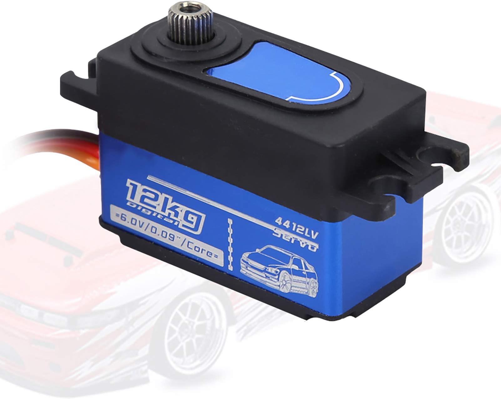Tbest Profile Servo High Speed,12Kg Servo Rc 15Kg Low Profile Savox,Servo Jx Low Profile,Servo High Speed 1:10 Remote Control Drift 4412 12Kg Digital Servo Large Torsion Metal Gear for Rv