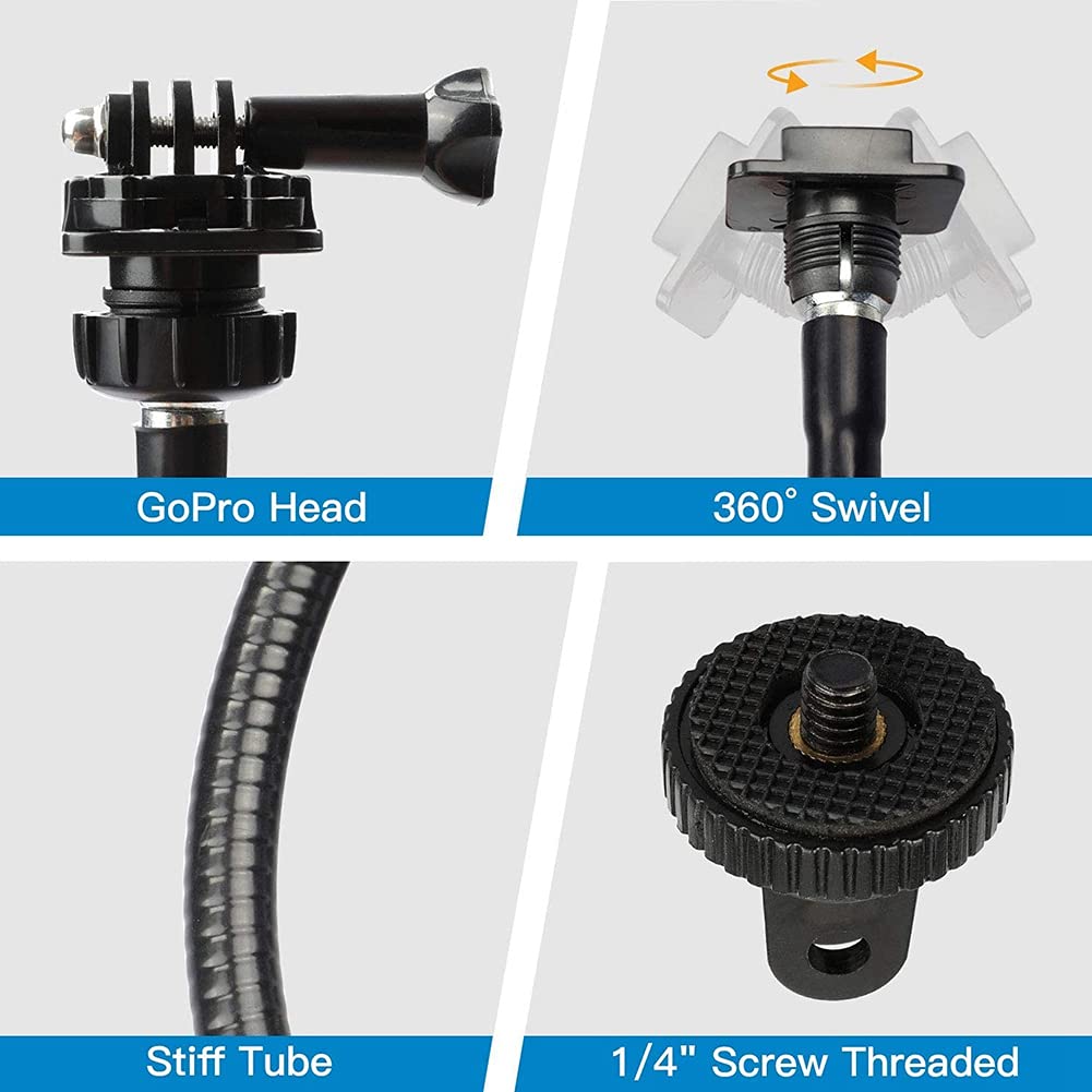 SHAPOKY Support flexible pour webcam C930E, C930, C920, C922X, C922, C925E