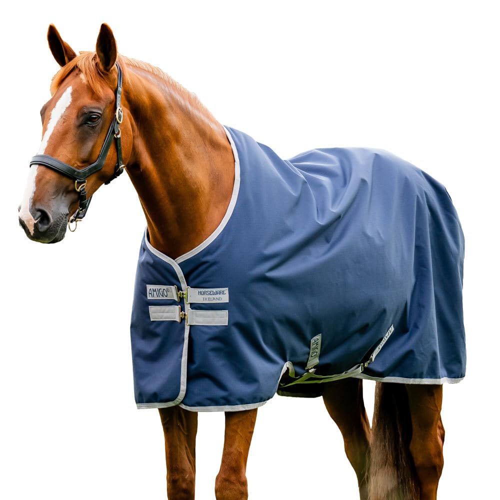 Horseware Amigo Ripstop 900D Lite 0g Turnout Blanket Navy/Titanium Grey Blanket Size: 140 cm / 6 Inches 3