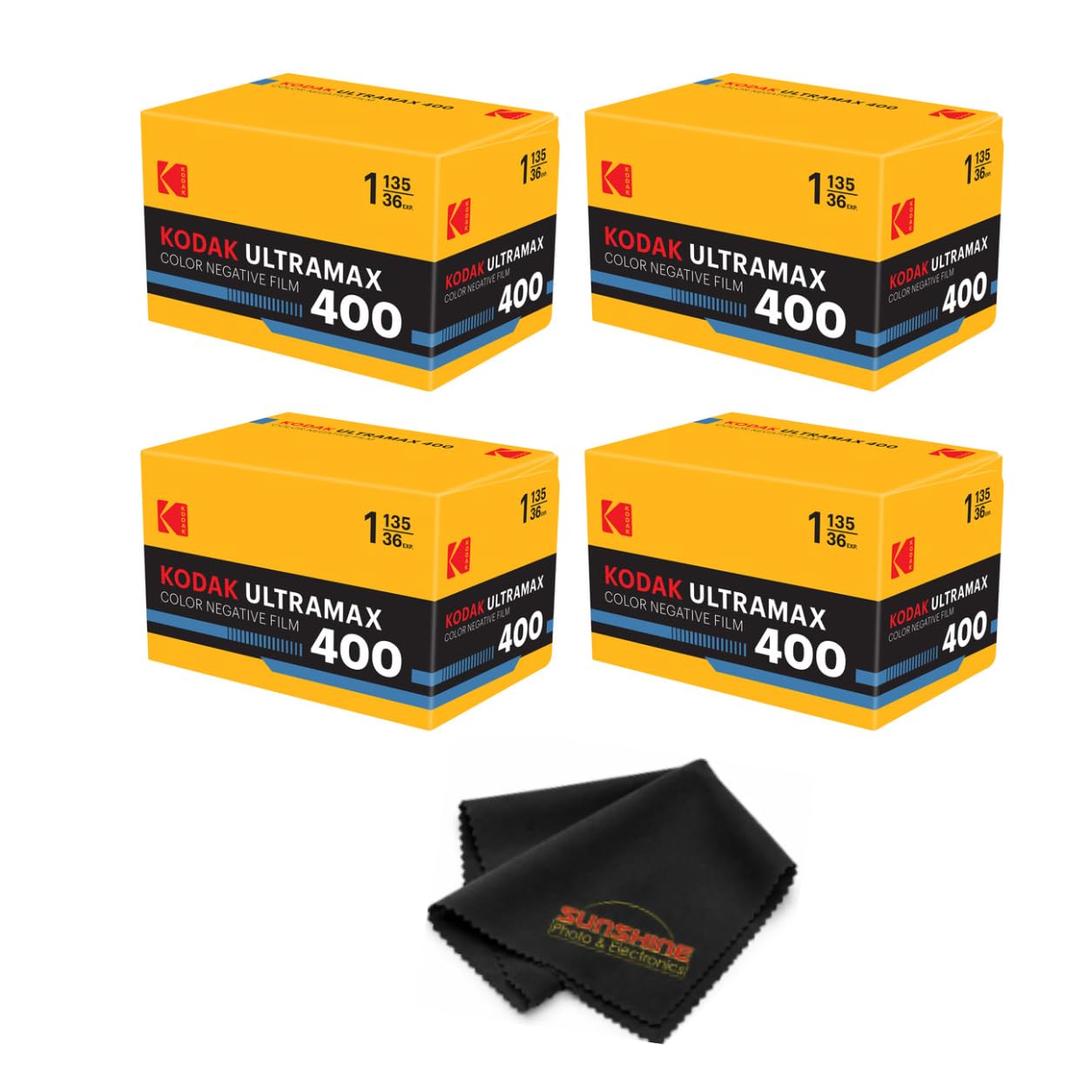 Kodak Ultramax 400 Color Print Film 36 Exp. 35mm DX 400 (4-Pack)