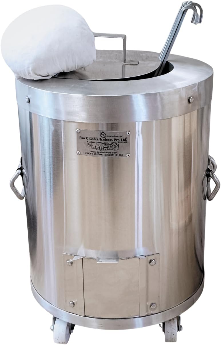 Pvt. Ltd. | Stainless Steel Home Tandoor (Small) | Domestic Tandoor | Charcoal Tandoor