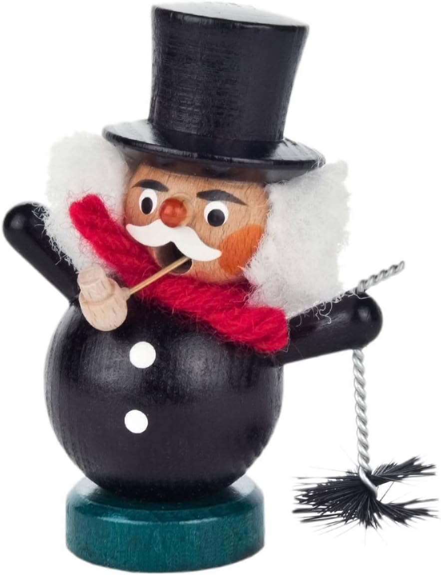 Mini Chubby Chimney Sweep Incense Smoker - Just Over 3 Inches Tall - Made in Germany