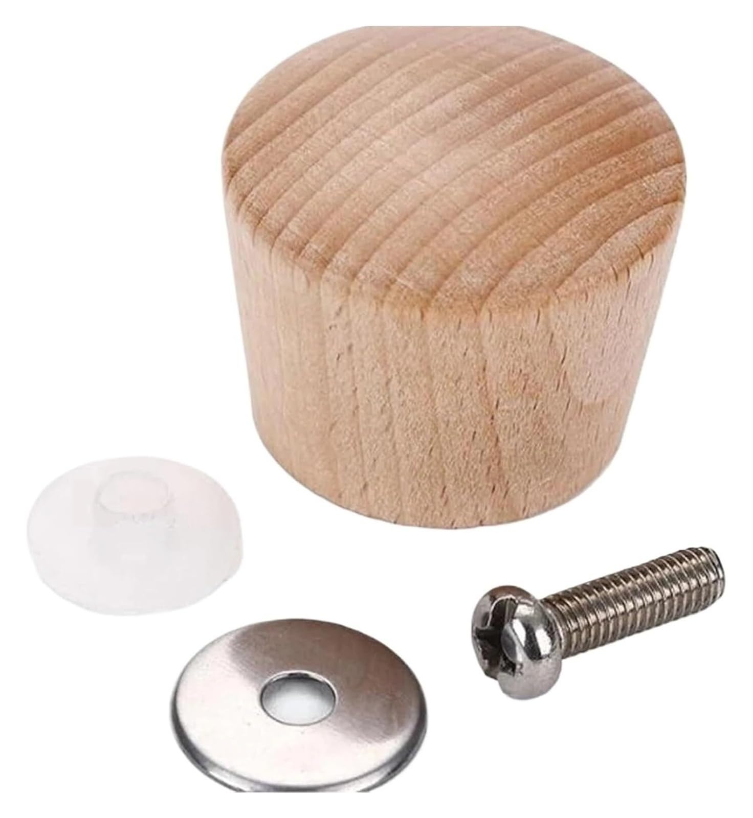 Gkirqvpe One Color Pot Lid Knob, Pot Lid Wood Knob Pan Handle Pack Of 5 Replacement For Cookware