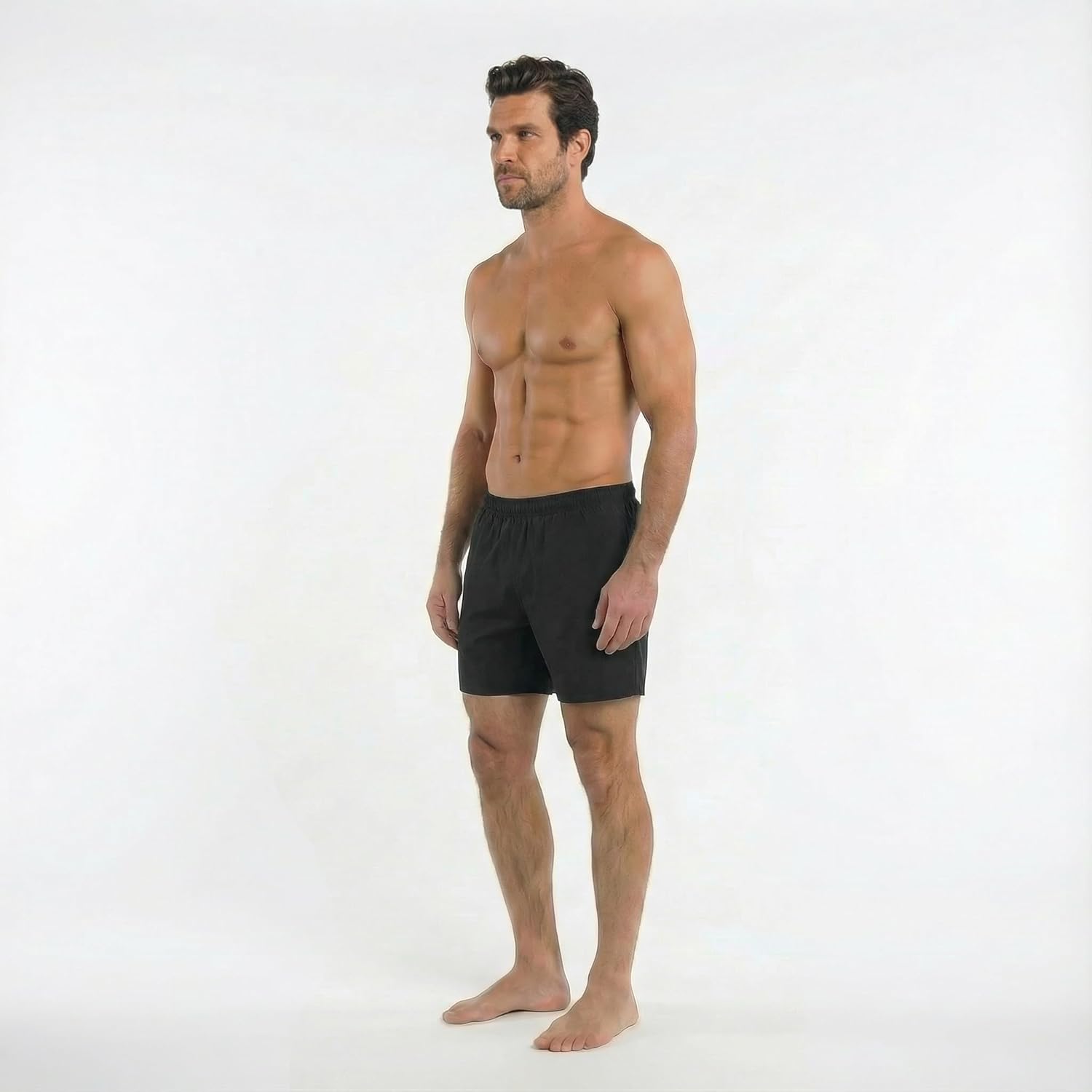 BERMIES Men’s Sport Shorts with Compression Liner - 5.5” Inseam, Zipper Pocket, Phone Holder, UPF 50+, Eco-Friendly Fabric