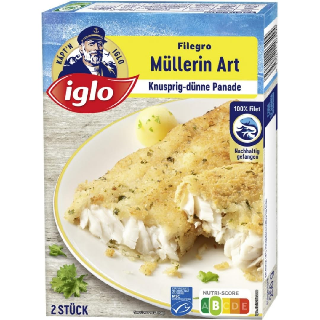 Iglo Filegro Müllerin Art Fish 250g 5er Pack
