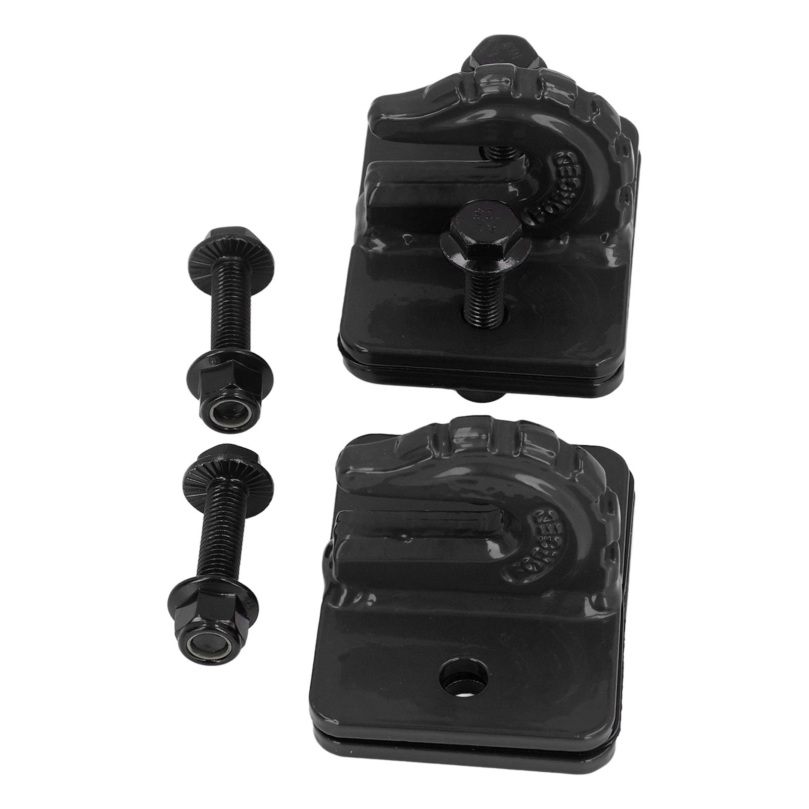2er-Set Traktor-Eimerhaken-Set, 3/8 Zoll Legierter Stahl der Güteklasse 70, 7500 Lbs, Anschraubbarer Haken für Wohnmobil-UTV 15000 Lbs, Sicher mit 10,9-Bolzen, für