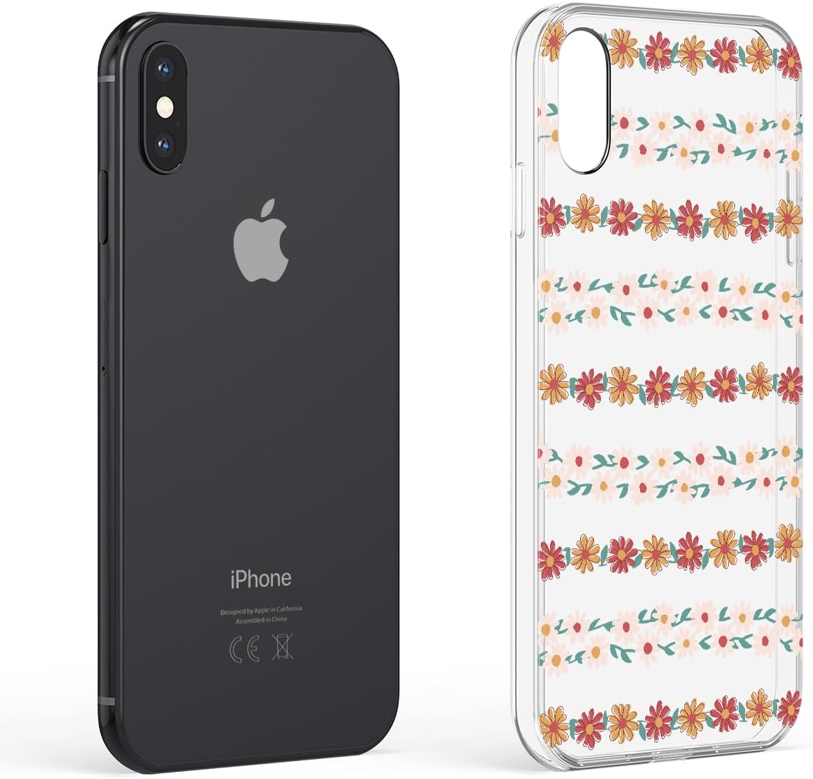 Casely iPhone X/XS Case | Totally Rad | Daisy Print Floral | Classic Ultra Slim Design