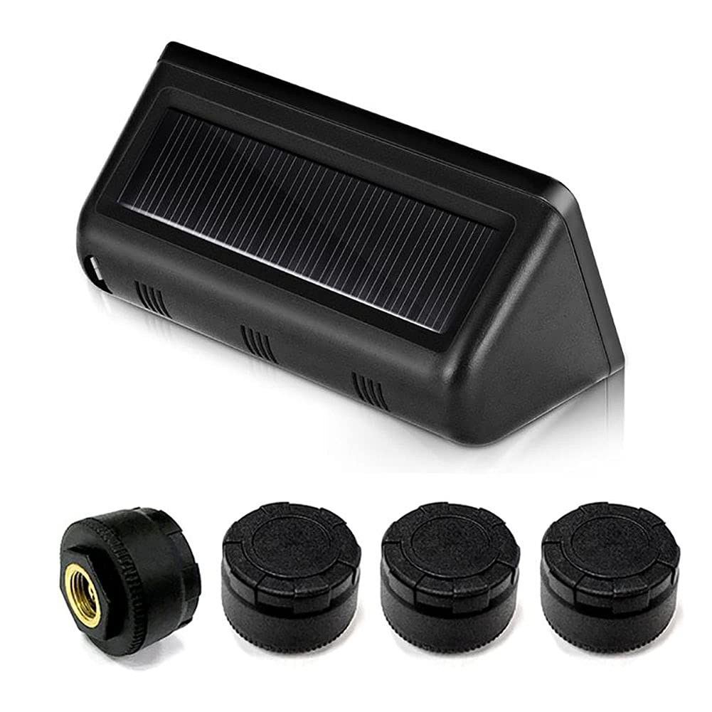 TPMS Sistema De Monitoreo De Presión, con 4 Externa del LCD De Visualización En Tiempo Real Y Función De Alarma para Casas Rodantes Autocaravanas (0-8 Bar)
