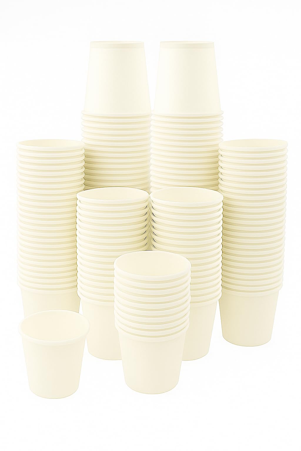 200 x Small 4oz Single Wall White Disposable Paper Cups for Hot & Cold Drinks | Perfect for Espresso, Samples, Tasting, Mouthwash & Kids Drinks | Eco-Friendly & Recyclable