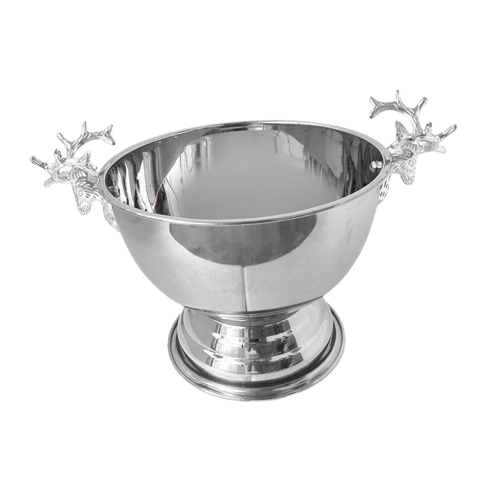 Cubitera portátil de ciervo plata para enfriar champán y cerveza en eventos al aire libre