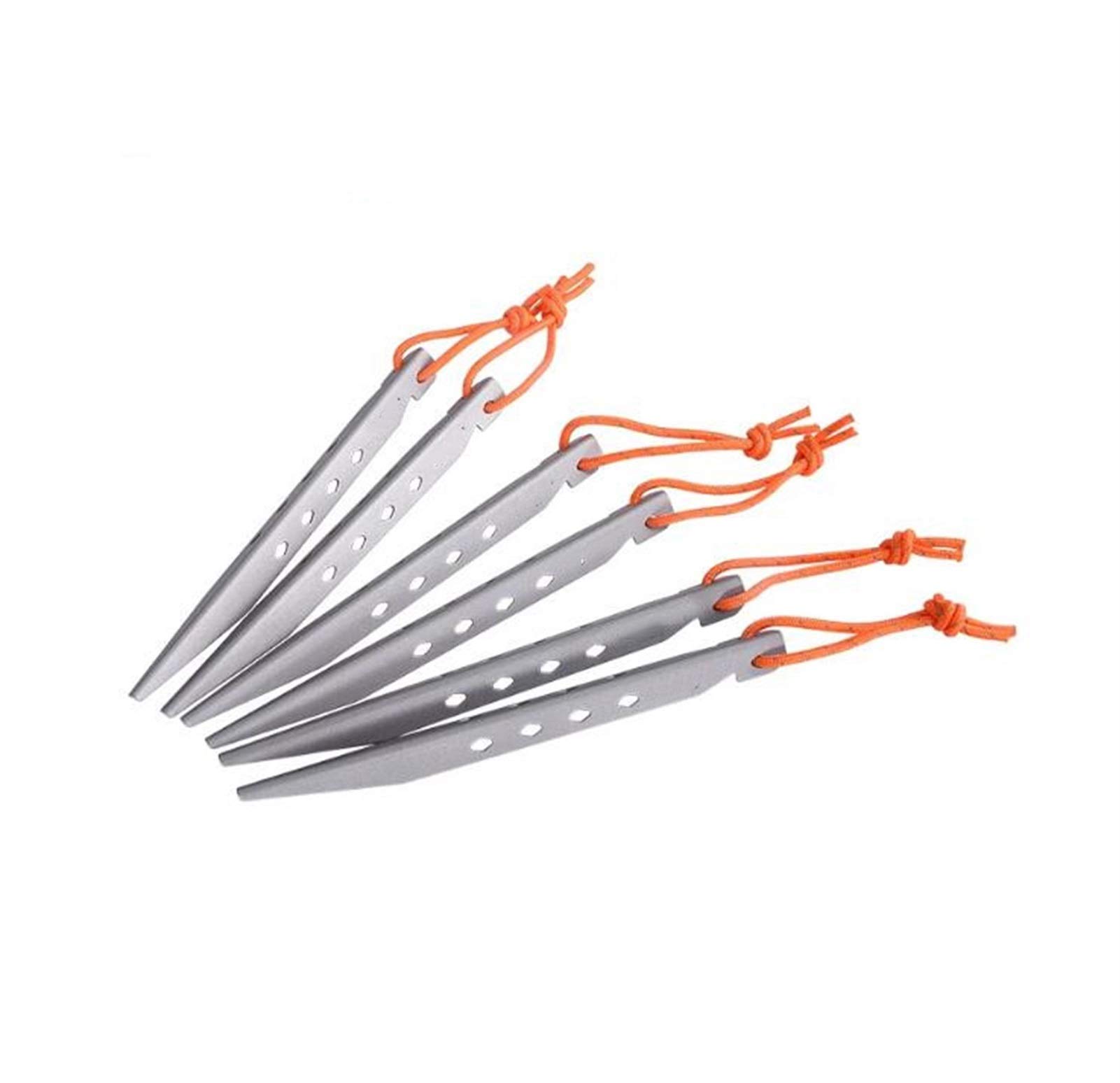 Robuste und langlebige Zeltheringe, für Outdoor, Camping, ultraleicht, Titanlegierung, Zeltheringe, Nägel, Zubehör, 6/8 Stück für Gartenarbeit, Wandern (6 Stück)
