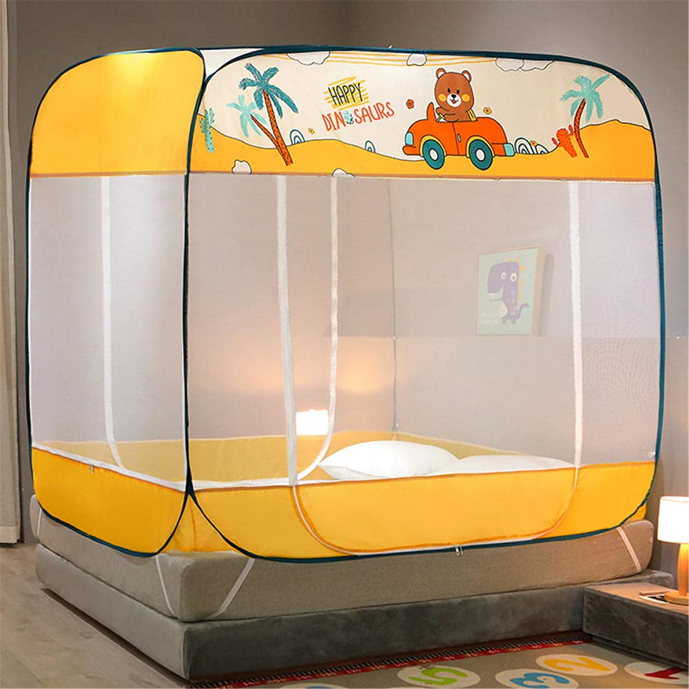 GJMSSMY Pop up Mosquito Nets, Portable Foldable Mosquito Mesh Net, Mosquito Net for Bed, Fine mesh Mosquito Net for Bed-A_180*220cm