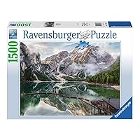 Ravensburger - Puzzle 1500 Pezzi Lago Di Braies​ | Puzzle Per Adulti E Tutta La Famiglie