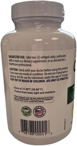 Miniatura 7 de EffiHealth - Aceite de pescado Omega-3 - Aceite de pescado de triple fuerza de 2500 mg, 1200 mg de EPA, 600 mg de DHA - Apoya la salud del corazón,