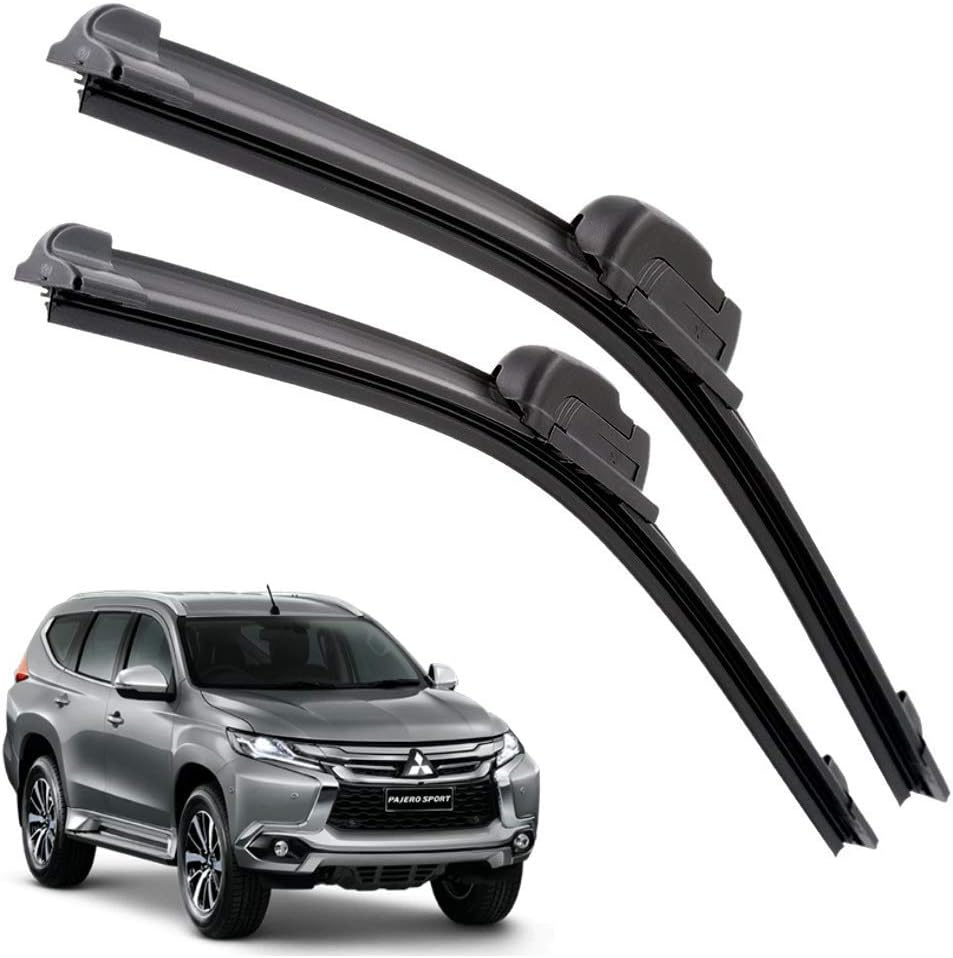 Euro Care Windshield Car Wiper Blades Compatibility with Pajero Sport (Model : 2015-2020) - Set of 2Pc (D-22,P-20)