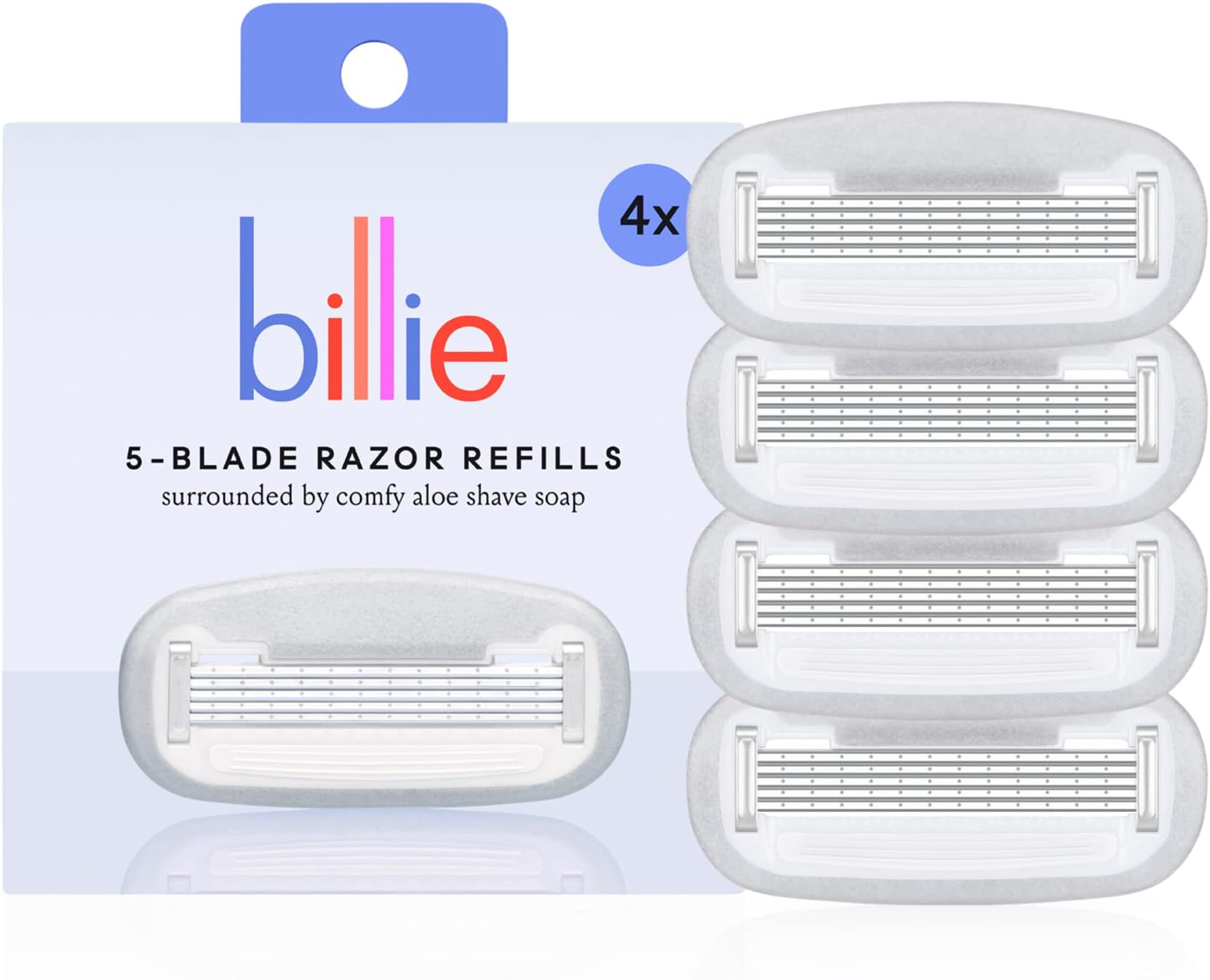 Billie Women’s Razor Refill Blades – 4 Count (Pack of 1)
