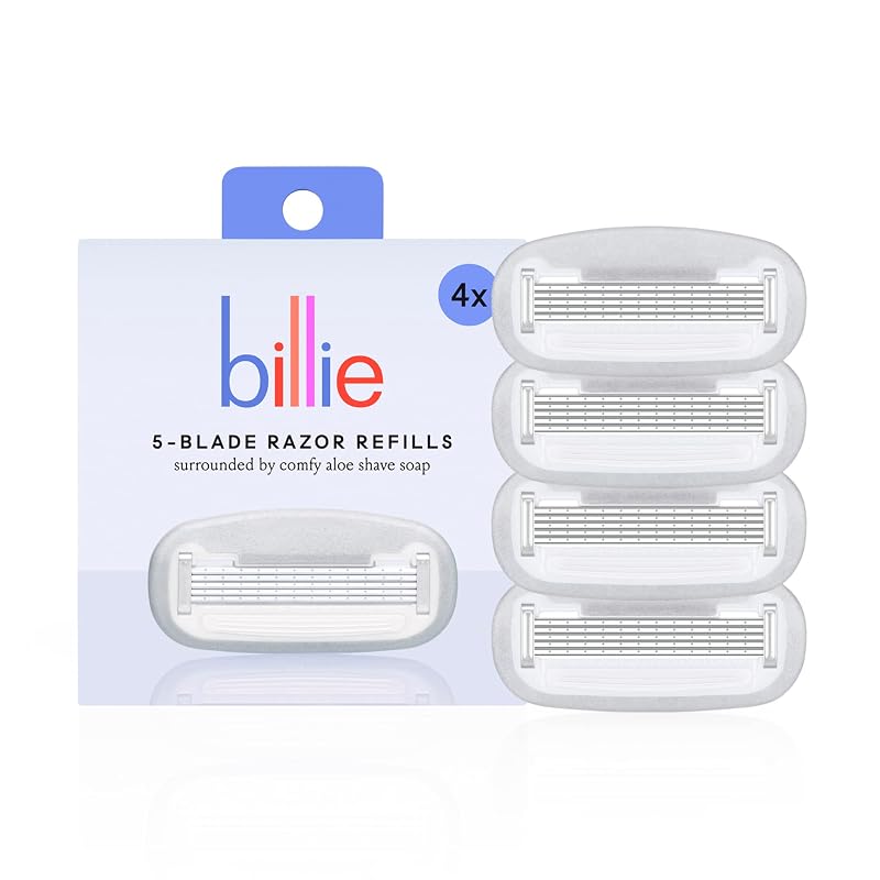 Refis de lâminas Billie para barbeador feminino, pacote com 4