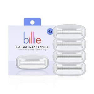 Billie Womens Razor Refill Blades 4 Count Pack of 1