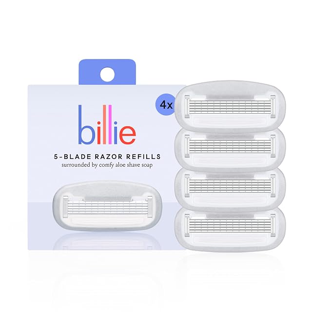 Billie Womens Razor Refill Blades 4 Count Pack of 1