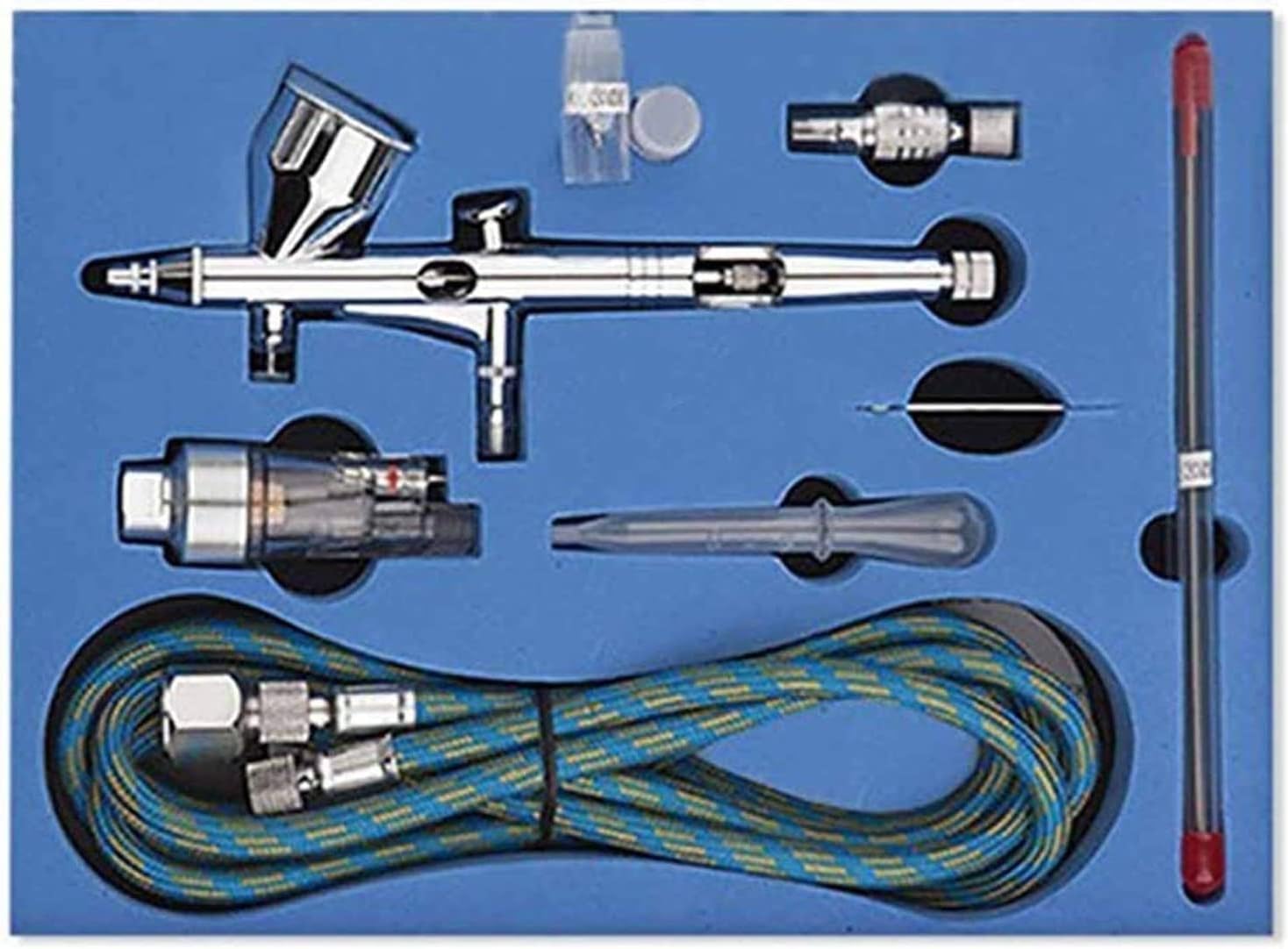 Airbrush Kit Paint Sprayer Dual Action Airbrush Kit for Cake Craft Nail Art Spray Airbrushs Tattoos Airbrush Kit for Nail Art, Makeup, Painting, and Cake Decorati