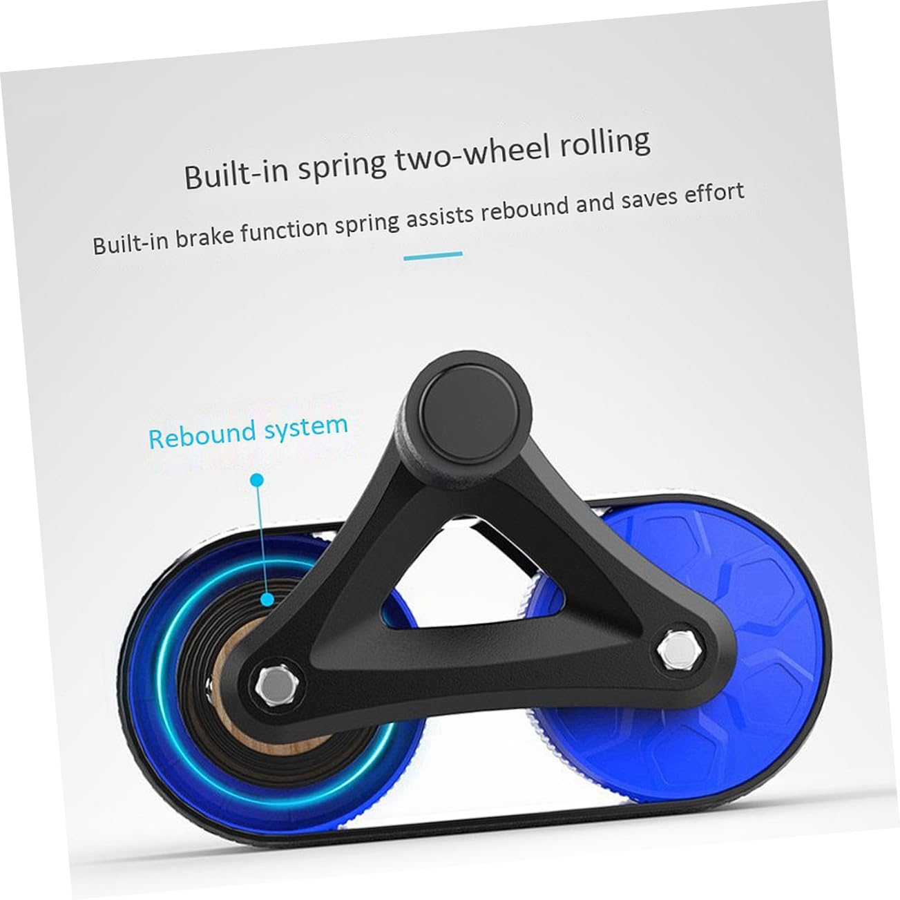 Toyvian Ruota Addominali Fitness Automatica con Rimbalzo Ab Roller Trainer Robusto per Allenamento Core Addominale e Schiena Attrezzo Fitness e Palestra