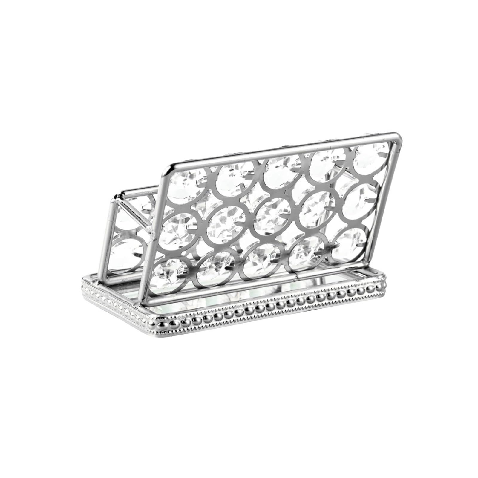 Espositore Per Biglietti Da Visita Porta Biglietti Da Visita, Espositore For , Contenitore For Per Scrivania(Blue,Silver)
