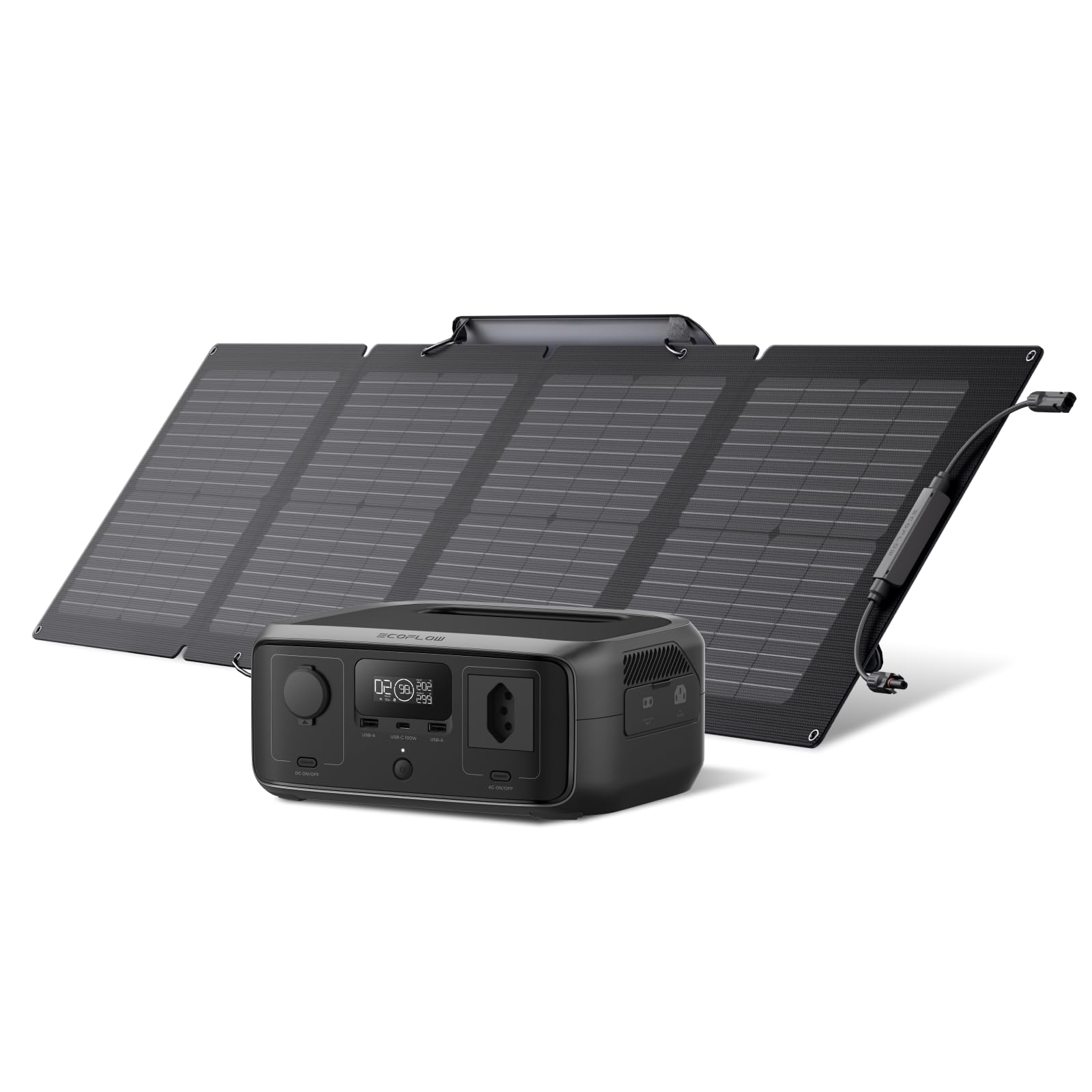 EF EcoFlow Gerador Solar RIVER 3 120V com 110W Painel Solar