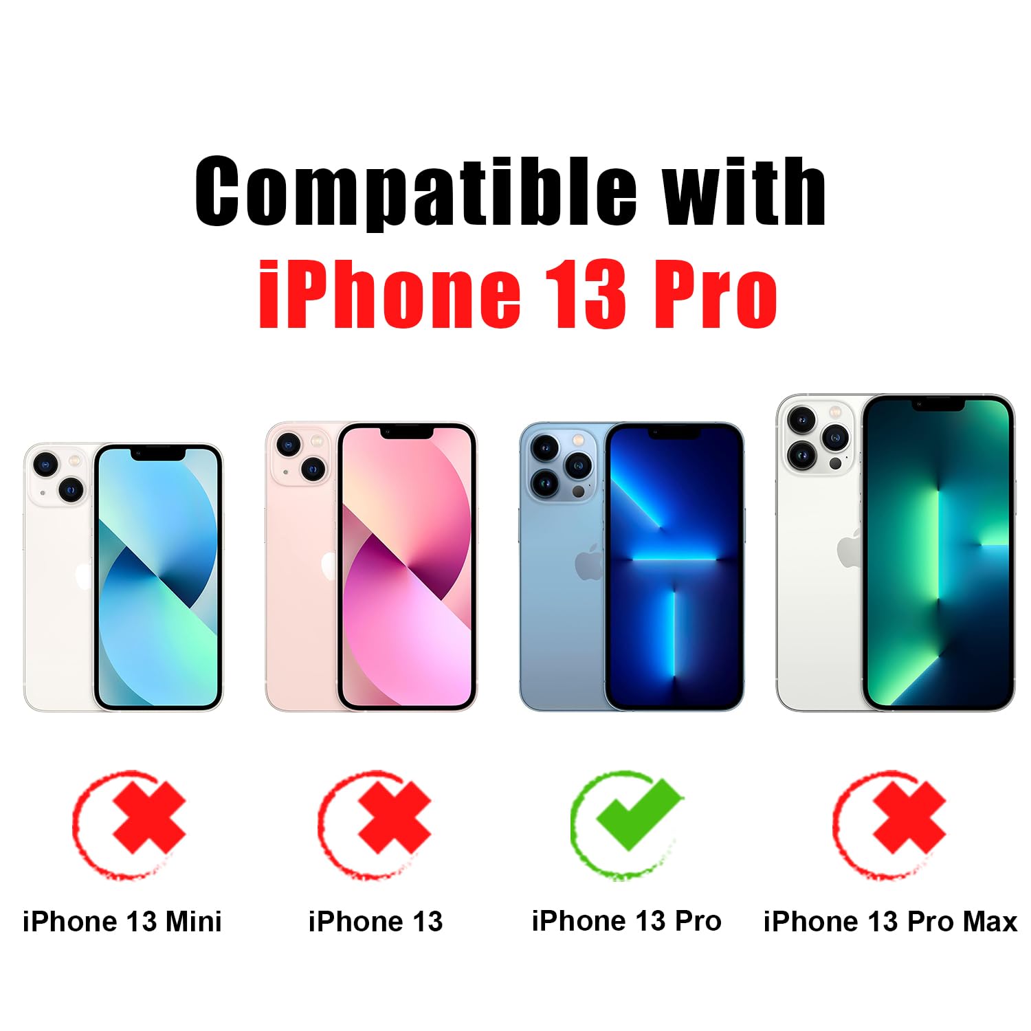 Potok Compatible for iPhone 13 Pro Case, Black Cute Wave Ripple Case Design for Women Girls Soft TPU Slim Profile - Image 2