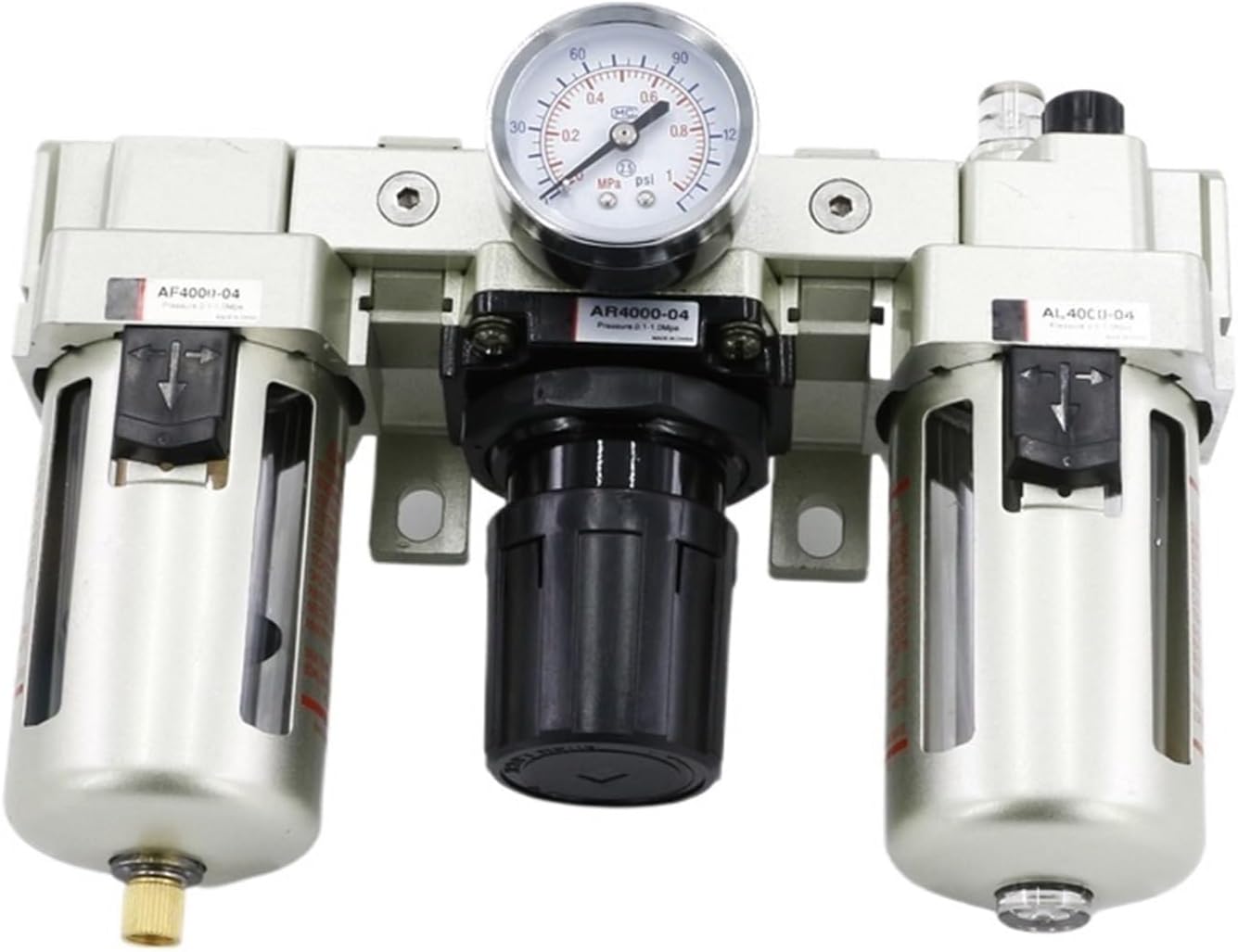 Air compressor accessory AC pressure regulating valve AL4000 oil-water separator filter(Switch and 16mm,AC4000-04 Automatic)