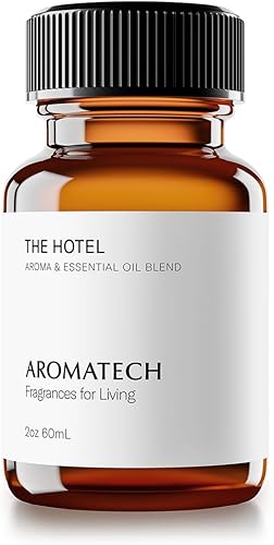 AromaTech The Hotel Premium Aroma Oil Fragancia elevada y lujosa para el hogar con notas de lavanda, cítricos y melocotón jugoso para difusores de