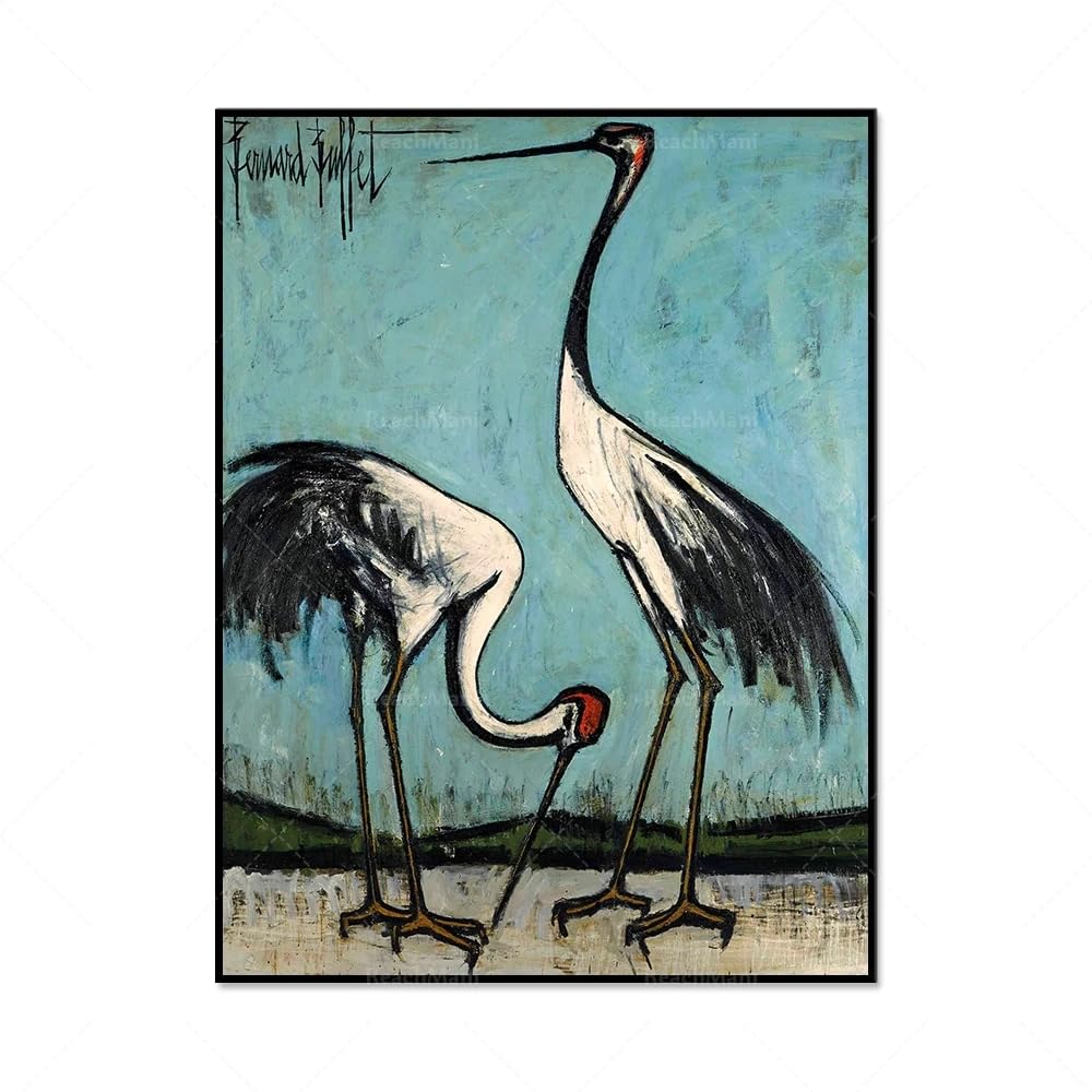 ベルナール　ビュッフェ　『二羽の鳥』 Amazon | ベルナール ビュッフェ 『二羽の鳥 【LITHOGRAPHIES