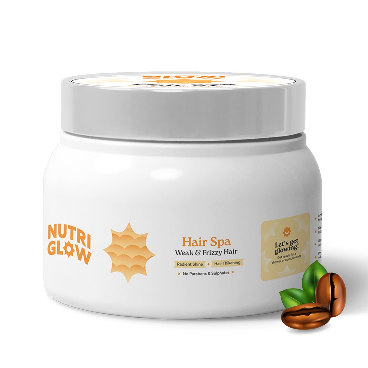 Nutriglow Hair Spa Cream With Volumizing & Shine Lock Formula For Weak & Frizzy Hair, 300g