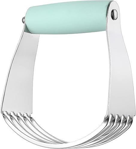 Miniatura 9 de Spring Chef Dough Blender, Top Professional Pastry Cutter, Heavy Duty Baking Tool with Stainless Steel Blades, Medium Size, Mint