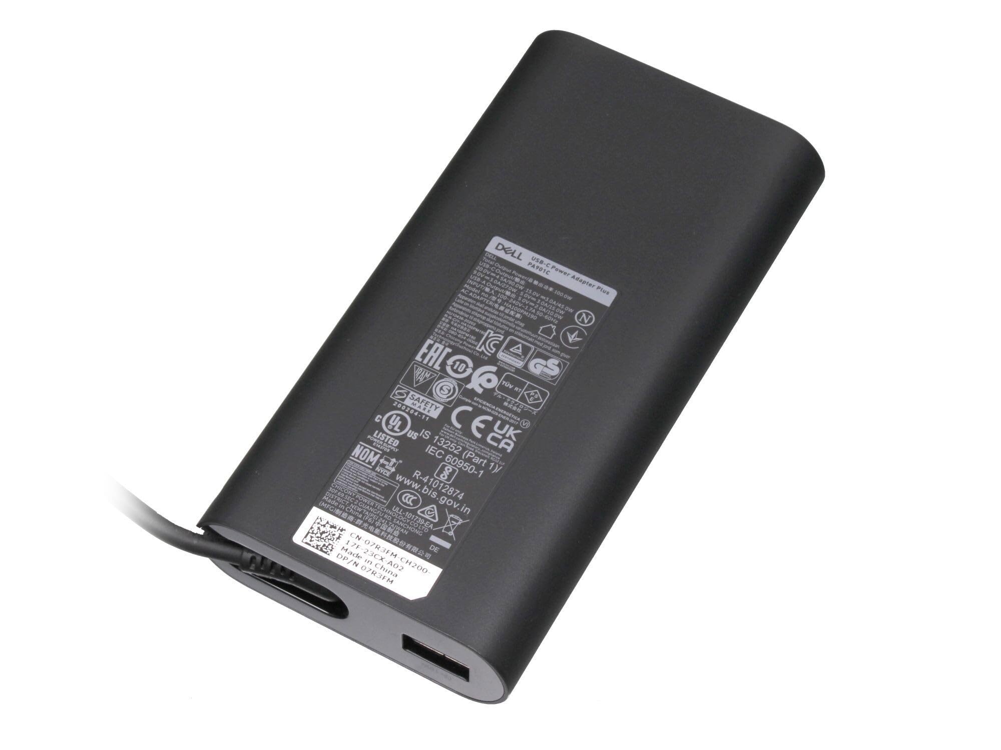 Dell HU10436-20202 originale USB-C alimentatore 100 watt forma arrotondato Plus