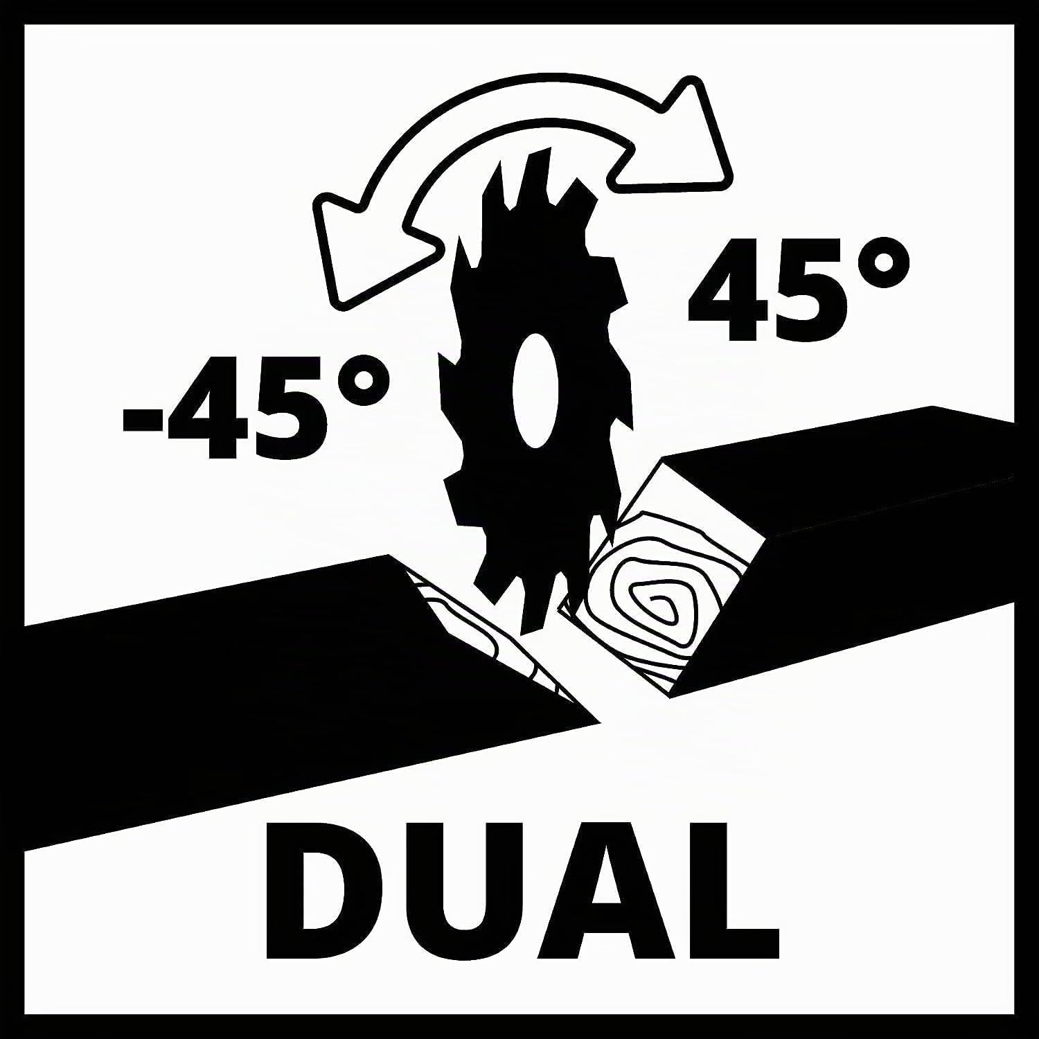 Einhell troncatrice TC-SM 2131/1 Dual (max 1.800 W, 4.900 min-1, funzione di trazione integrata, arresto pezzo, dispositivo di serraggio, incl. lama in metallo duro, laser)
