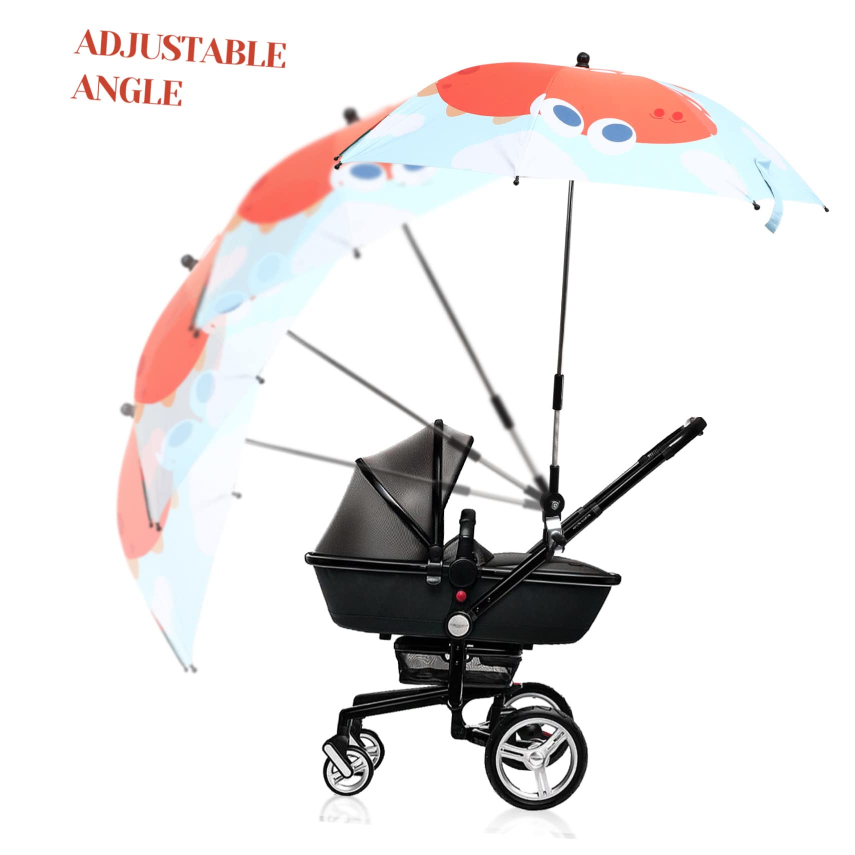 BESTonZON 3sätze Verstellbare Uv-schutz-strand Und Kinderwagen- Große -up-parasol Für Outdoor-aktivitäten Leicht Und Langlebig