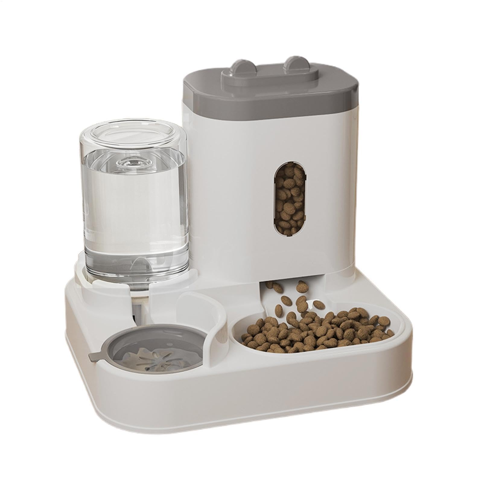 Distributeur automatique de nourriture et d'eau pour chat 2 en 1