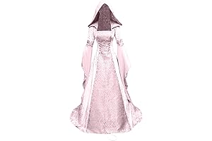 Medieval-Inspired Renaissance Witch Costume Dress for Women