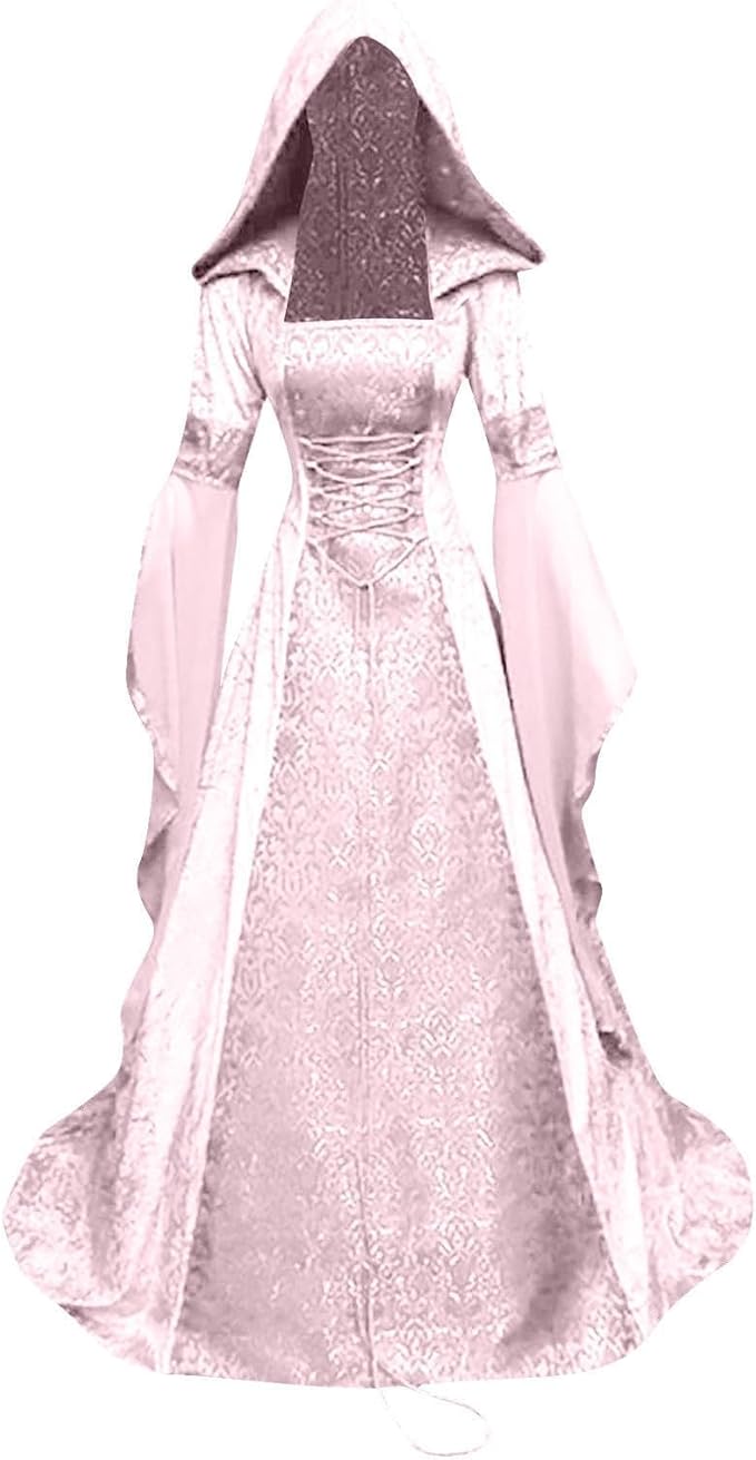 OIOLOYJM Renaissance Costume Women Medieval Sexy Plus Size Witch Vampire Gothic Halloween Costumes Woman 2025 Clothes Dresses