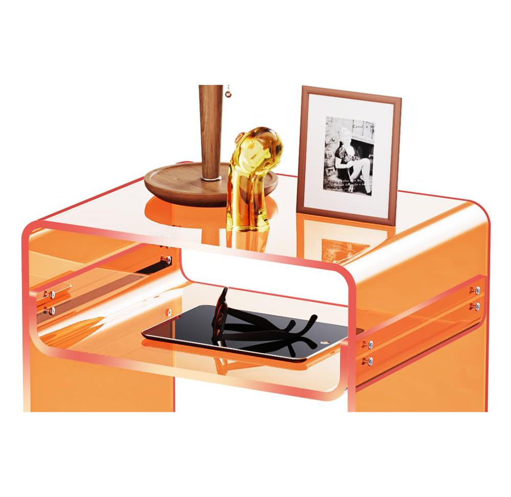 Amazon.com: Acrylic End Table Record Player Table with Storage