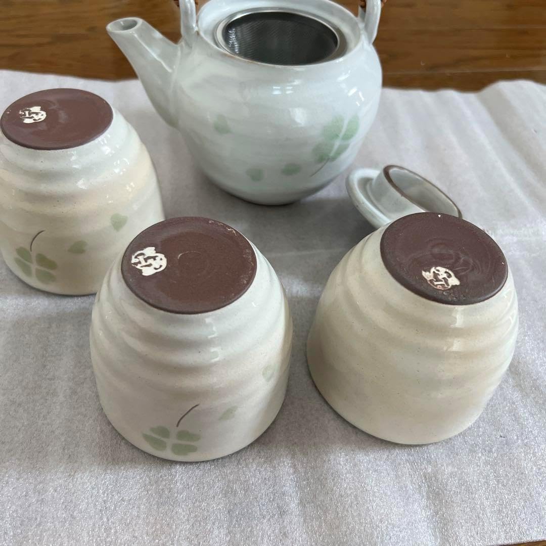 京都雲楽窯 茶器セット 京焼清水焼 桜もみじ 陶器 湯呑み茶碗 急須