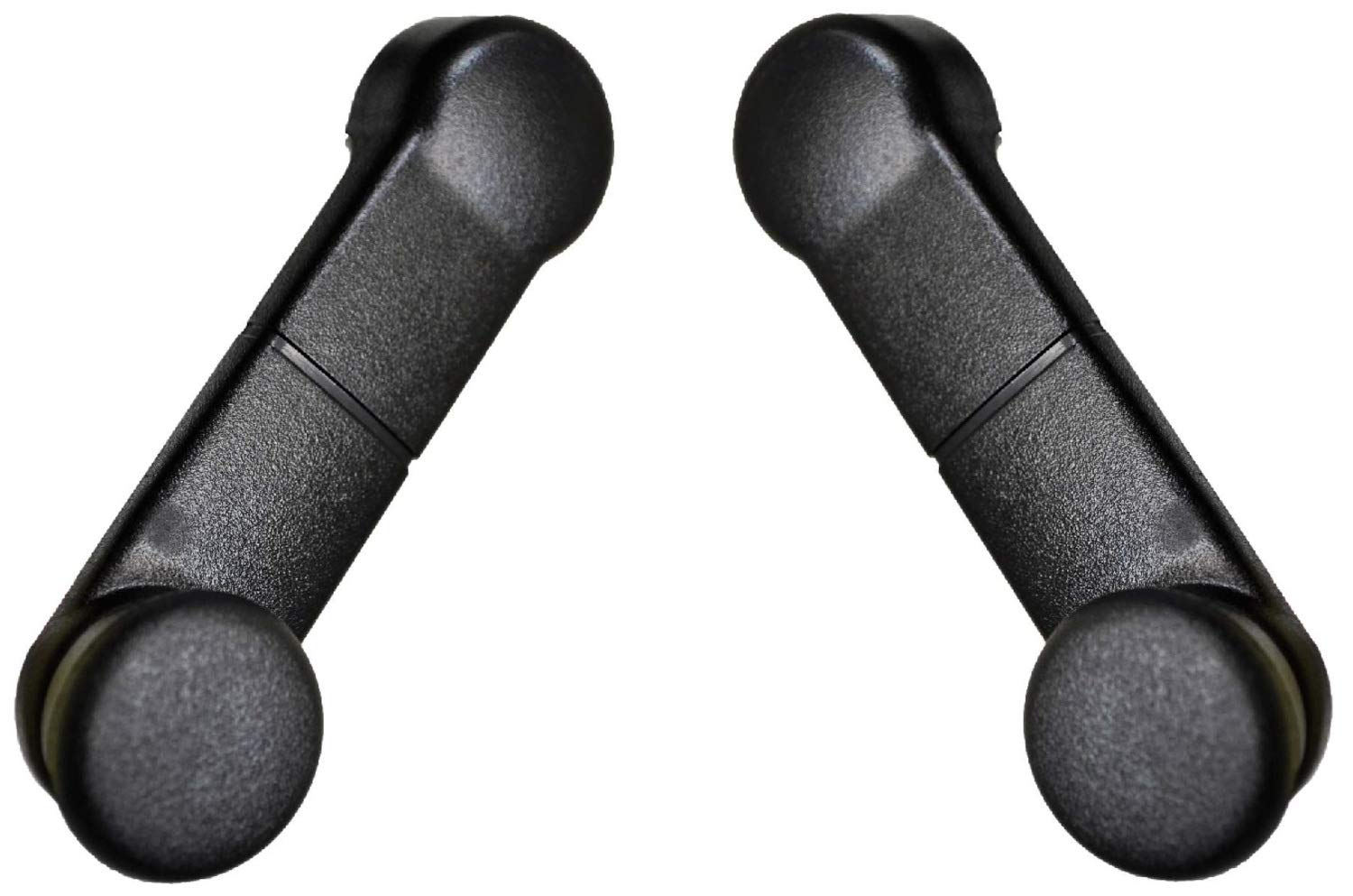 PT Auto Warehouse FO-1503A-P - Window Crank Handle, Black - Left/Right Pair