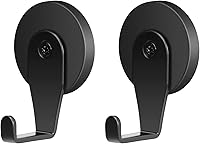 Vista 1 de FYY Percha magnética para corona, paquete de 2 imanes resistentes con gancho para refrigerador, ganchos magnéticos para decoración de Navidad