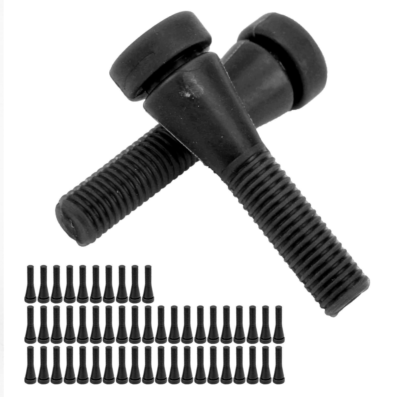 Doigts de plumage de volaille 50 pièces, bâton d'épilation en caoutchouc pour poulet canard, outil de plumage à haute efficacité avec caoutchouc élastique souple, plumeur de poils (Noire)