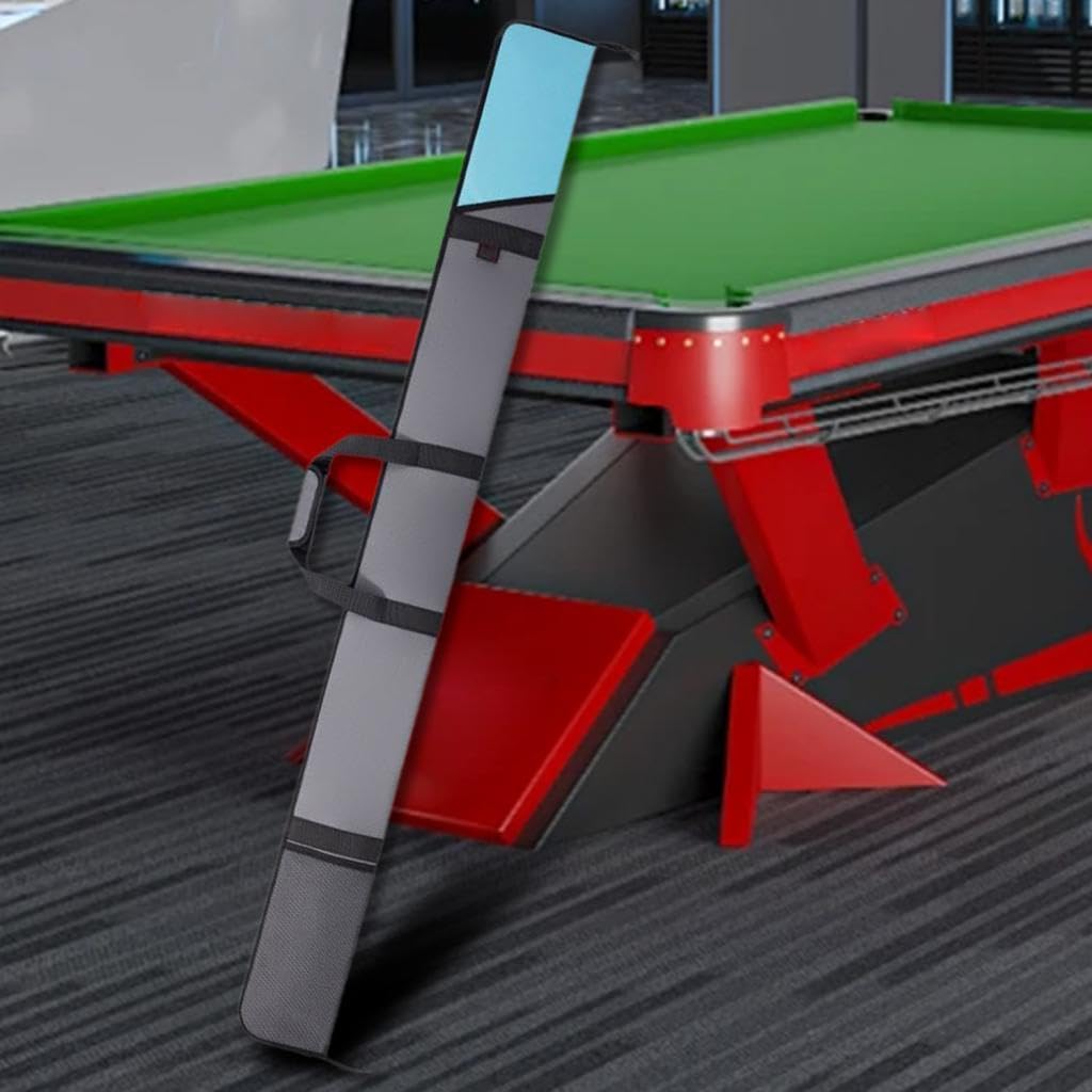 Colaxi Pool Cue Case Shoulder Bag Water Resistant Carrying Billiards Accessory Wear Resistant Universal Cue Pouch Integrate Cue Bag, Gray